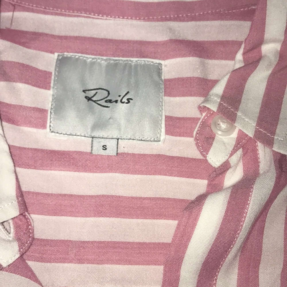 New Rails Val Tie Front Striped Button Down Shirt… - image 5